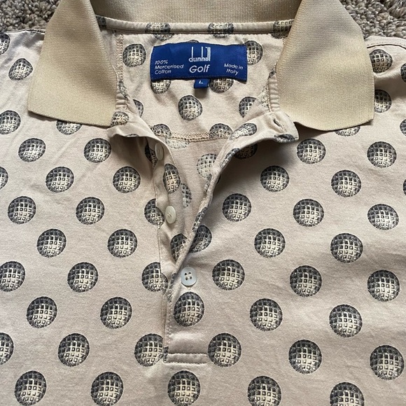 Alfred Dunhill “Golfball design” golf shirt - Picture 2 of 5